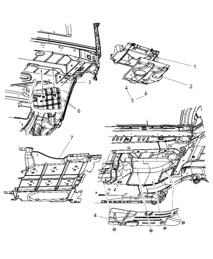 2009 Dodge Nitro  Shield-Fuel Tank Heat Diagram for 55113152AD