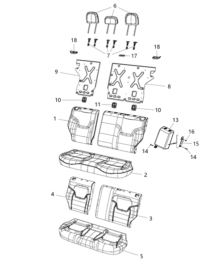 2020 Jeep Renegade  Bezel-Seat Belt Diagram for 6DD94LXHAA