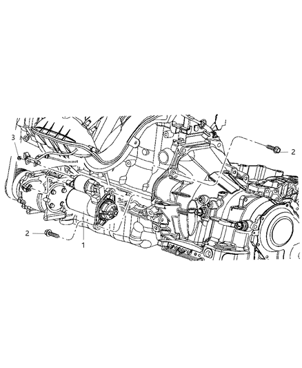 2011 Dodge Avenger  Engine Starter Diagram for RL029584AA