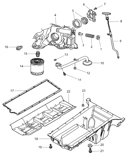 2004 Dodge Ram 3500  Connector-Male Diagram for 5037316AC