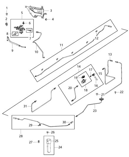 2015 Ram 2500  Sensor-Fuel Pressure Diagram for 68190738AA