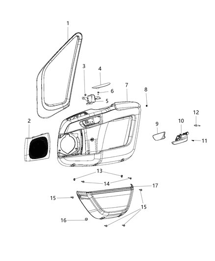 2014 Ram ProMaster 1500  Screw Diagram for 6106943AA
