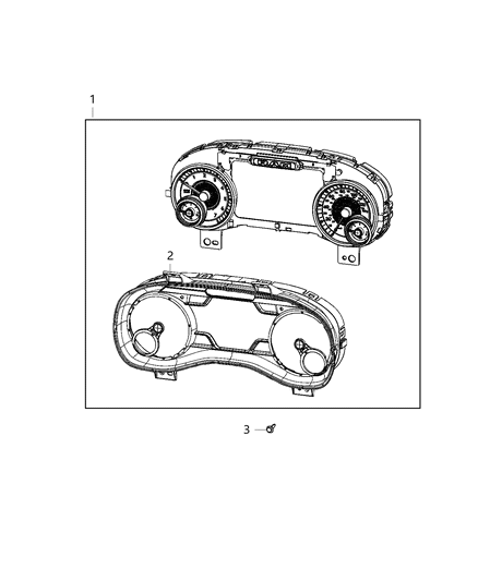 2021 Ram 1500 CLUSTER-INSTRUMENT PANEL Diagram for 68453473AC