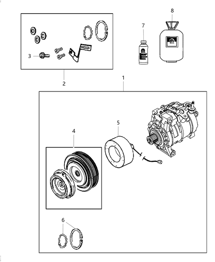 2019 Ram 5500  Air Conditioning Diagram for 68454989AA
