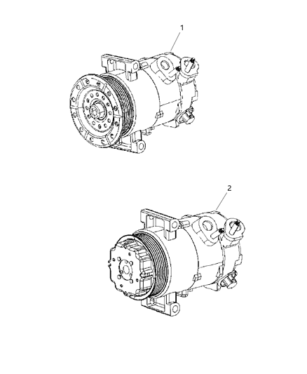 2008 Jeep Patriot  COMPRESOR-Air Conditioning Diagram for 5058228AI