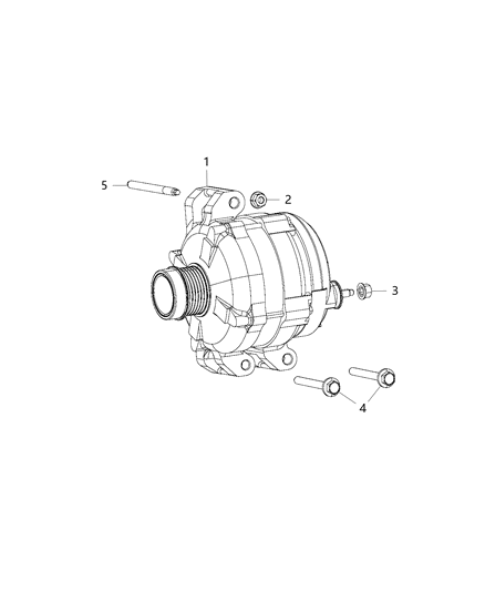 2014 Ram 1500  ALTERNATO-Engine Diagram for 4801778AF