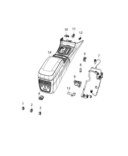 2018 Chrysler 300  Switch-Power Top Diagram for 68256685AA