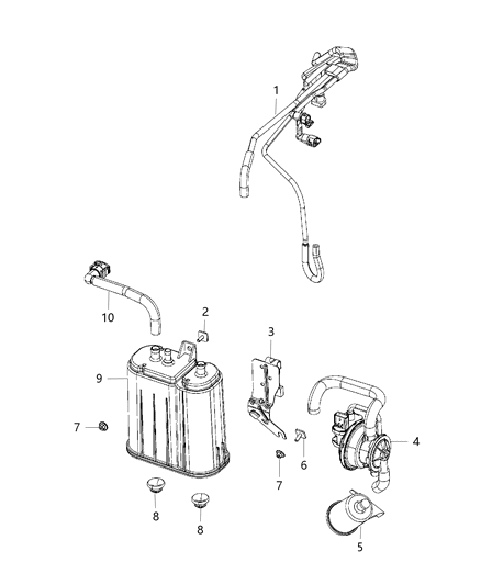 2016 Dodge Viper  Tube-Fuel Supply And Vapor Line Diagram for 5290090AG