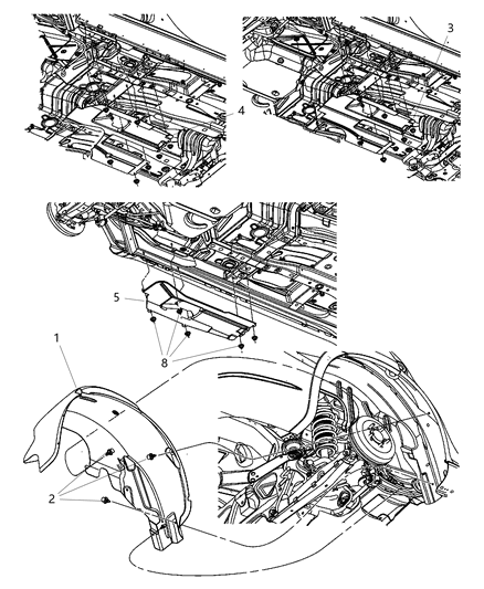 2013 Chrysler 200  Panel-Fuel Tank Close Out Diagram for 5116049AC