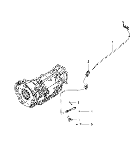 2015 Dodge Durango  Bracket-Cable Mounting Diagram for 68145666AC