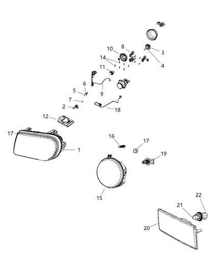 2008 Dodge Magnum RETAINER-Ball Stud Diagram for 4806111AA