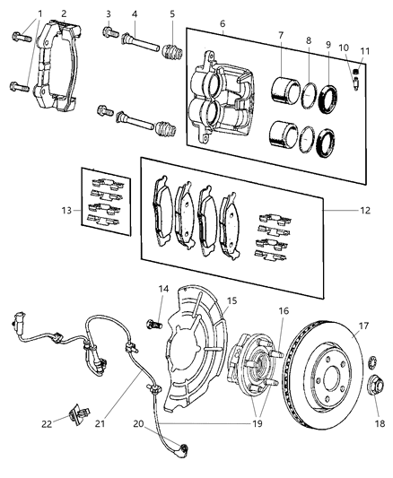 2010 Jeep Grand Cherokee  Bolt-HEXAGON FLANGE Head Diagram for 6507152AA