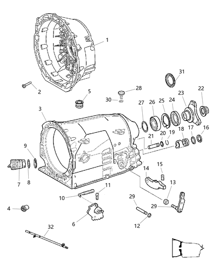 2007 Jeep Commander  SLINGER-Output Shaft Seal Diagram for 52108626AA