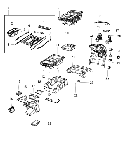 2021 Ram 1500  Connector-Inverter Diagram for 68253394AA