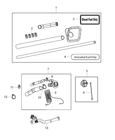 2019 Ram 3500  Valve-Fuel Vapor Diagram for 57008348AB