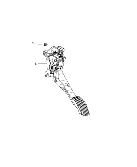2021 Jeep Compass  Pedal-Accelerator Diagram for 68255373AA