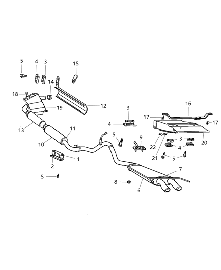 2002 Dodge Viper  Clamp-Exhaust Diagram for 4848935AA