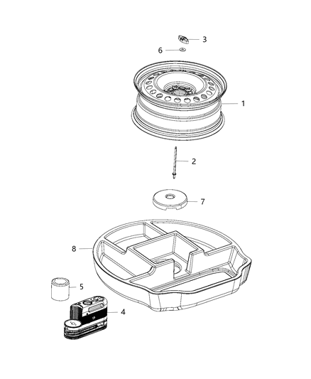 2017 Chrysler 200  Bolt-Shoulder Diagram for 6511392AA