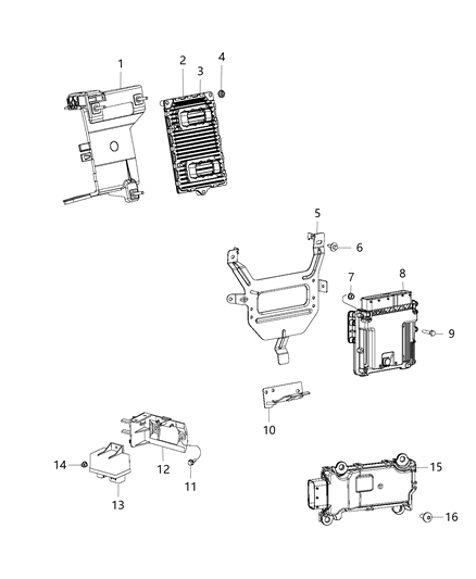 2015 Jeep Cherokee Screw-HEXAGON FLANGE Head Diagram for 6105151AA