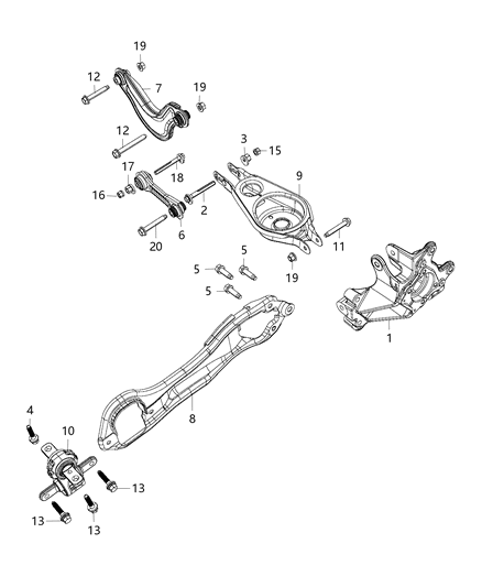 2017 Chrysler Pacifica  Bolt-HEXAGON Head Diagram for 6511348AA
