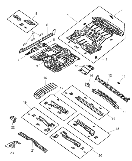 2003 Dodge Durango  Shield-Heat Diagram for 55256724AC