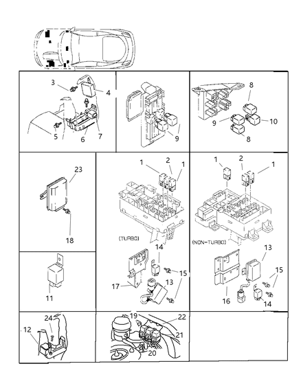 1997 Chrysler Sebring  Relay Diagram for MR301971
