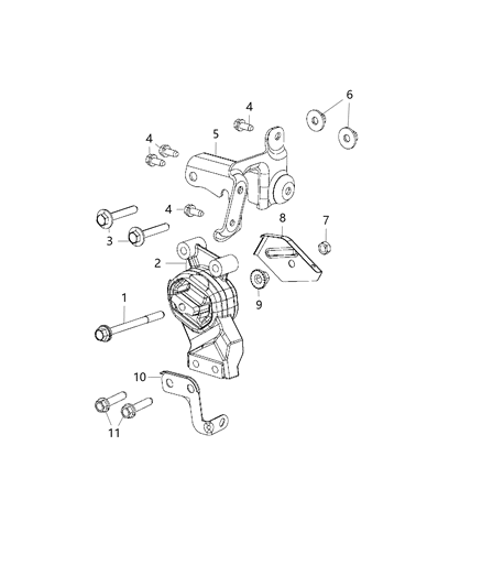 2020 Ram 1500  Insulator Diagram for 68089046AE