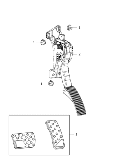 2020 Jeep Grand Cherokee  Pedal-Accelerator Diagram for 52124785AF
