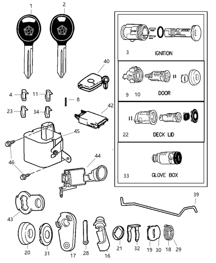2002 Dodge Neon  Module-IMMOBILIZER Diagram for 4671722AD