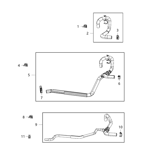 2019 Dodge Challenger  Hose-Heater Supply Diagram for 55038134AF