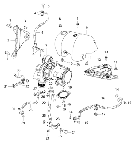 2015 Dodge Dart  Gasket Diagram for 4893442AA