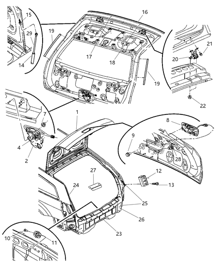 2006 Dodge Magnum  Stud-Weld Diagram for 6508341AA