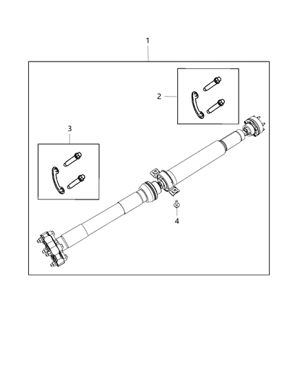 2020 Dodge Durango  Drive Shaft Diagram for 52123635AB