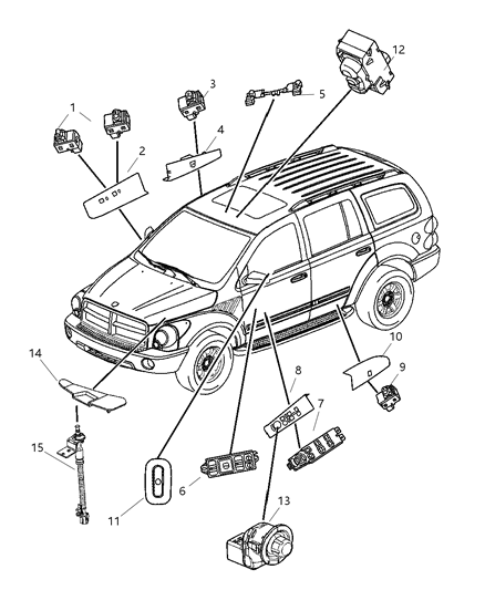 2006 Dodge Durango  Switch-UNDERHOOD Diagram for 56049815AC
