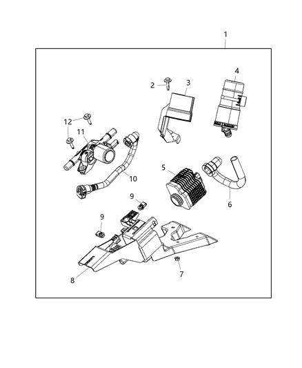 2021 Jeep Wrangler  LEAK DETECTION Diagram for 68364207AA