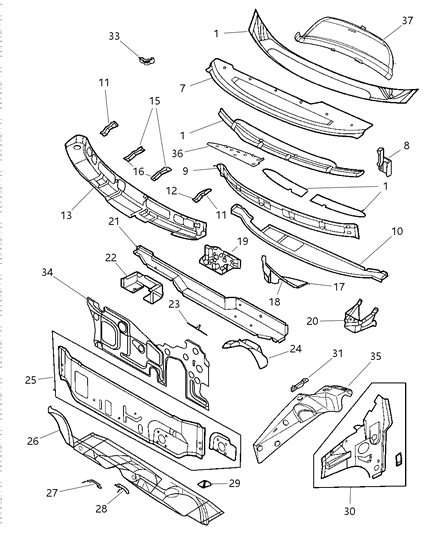 2000 Chrysler Grand Voyager Nut-Plastic Diagram for 6504552