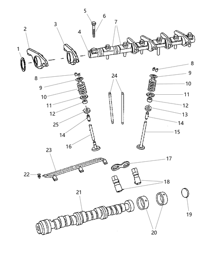 2011 Jeep Wrangler  Plug-CAMSHAFT Diagram for 4694337