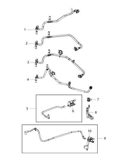 2020 Jeep Grand Cherokee  CANISTER PURGE Diagram for 68305422AD