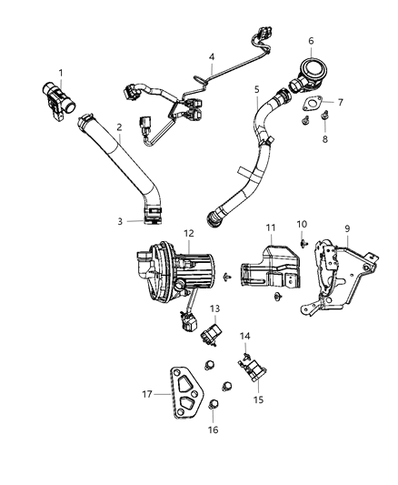 2011 Chrysler 200  Pump-Air Diagram for 4891832AB