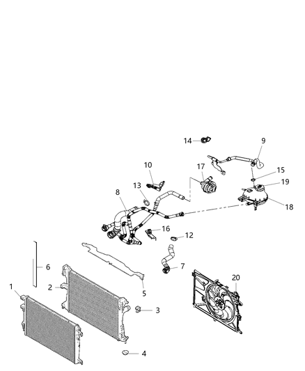 2019 Jeep Renegade  Clamp-Hose Diagram for 6106082AA