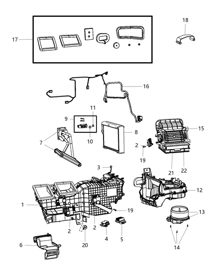 2018 Ram 4500  Resistor-Blower Motor Diagram for 68048900AA