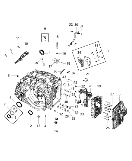 2015 Jeep Renegade  DOWEL Pin-Roll Diagram for 6510079AA