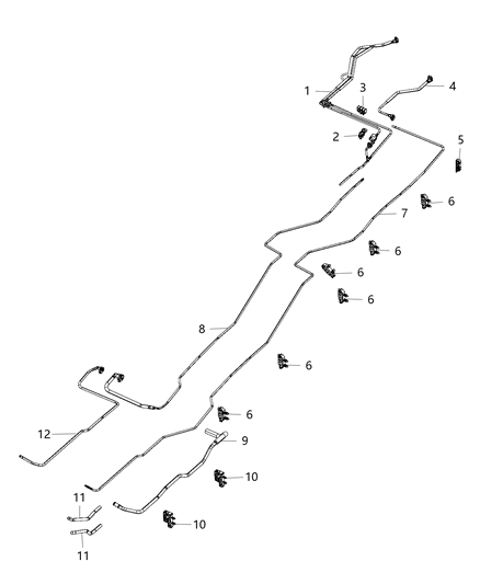 2015 Ram 3500 Sleeve-Fuel Bundle Diagram for 68233490AA