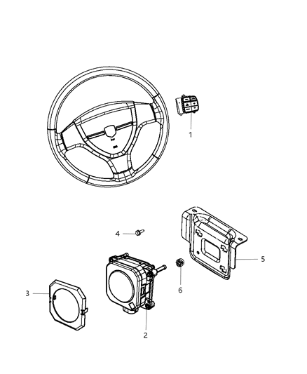 2011 Dodge Durango  Cover-Sensor Diagram for 56054167AA