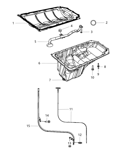 2017 Ram 4500  Pan-Engine Oil Diagram for 4893207AA
