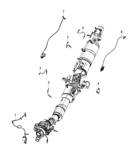 2019 Ram 2500  Sensor-Exhaust Temperature Diagram for 68306261AA