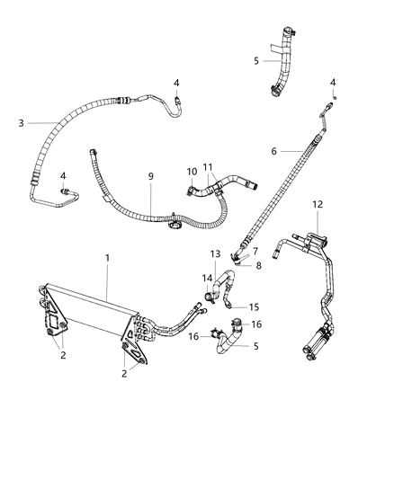 2019 Ram 3500  Power Steering Pressure Diagram for 68359769AD