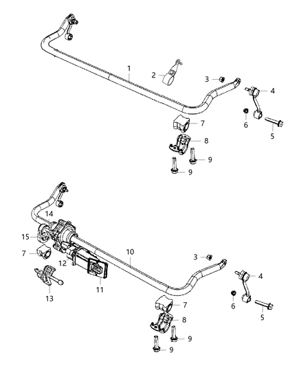 2018 Jeep Wrangler  Bolt-HEXAGON FLANGE Head Diagram for 6512411AA
