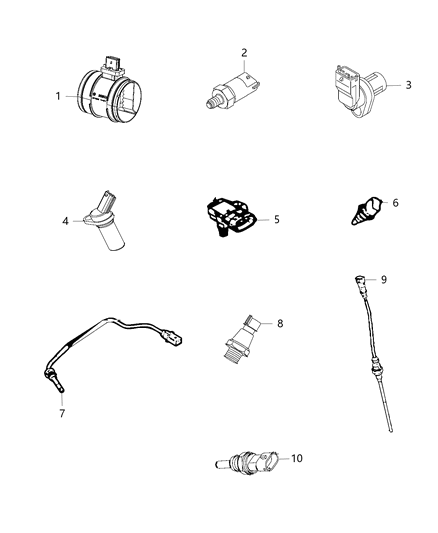 2015 Ram ProMaster 1500  Switch-Oil Pressure Diagram for 68095487AA