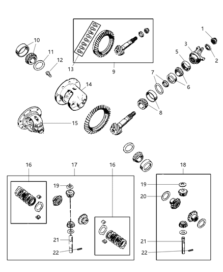 2004 Jeep Wrangler  Washer-PINION Gear Diagram for 1791561